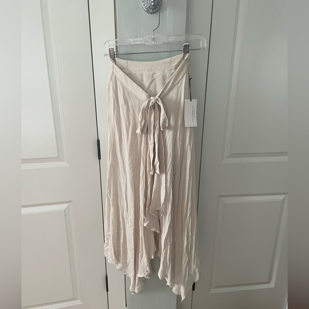 New with tags cream tie maxi skirt